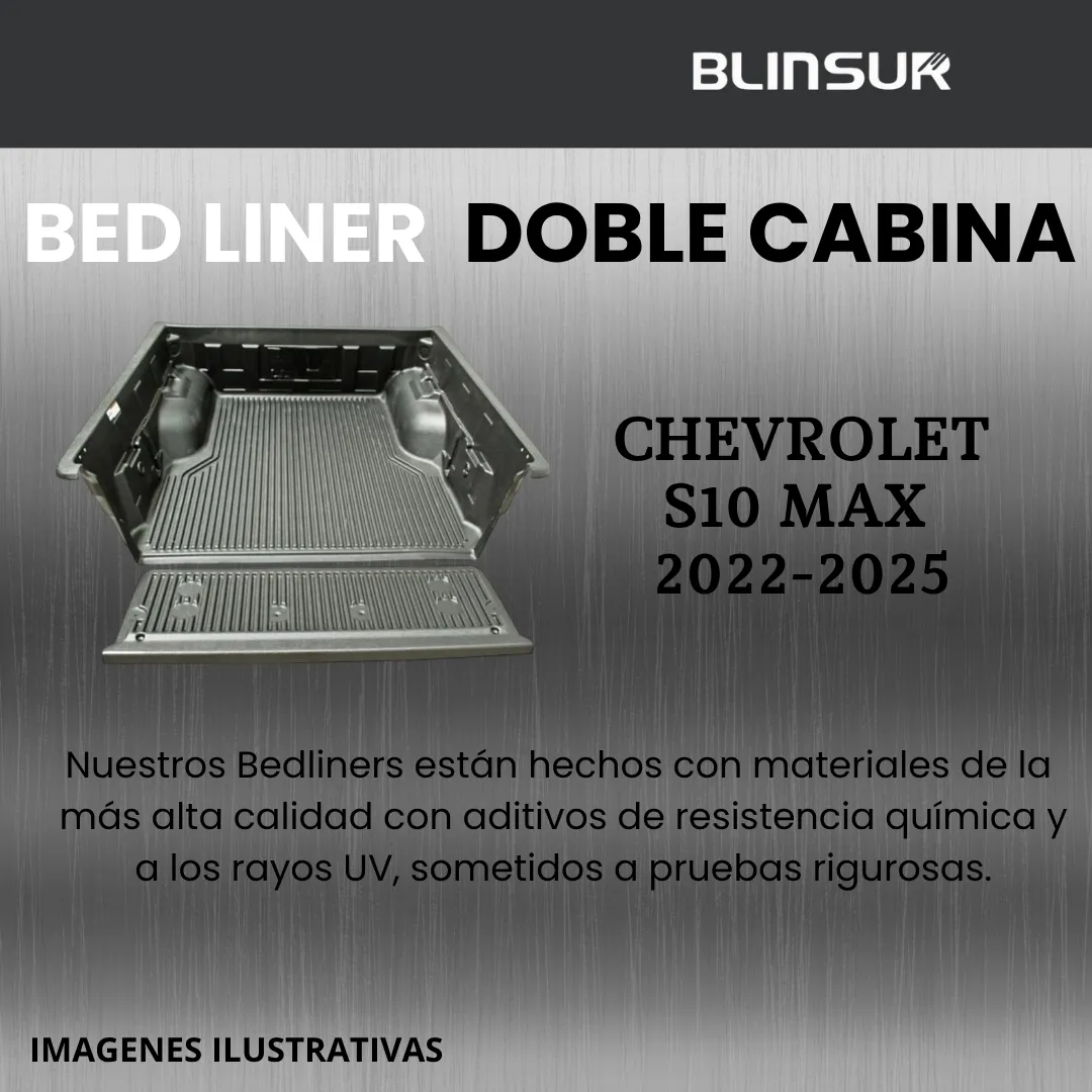 Bedliner Chevrolet S10 Max 2022 - 2025 Doble Cabina - Image 2