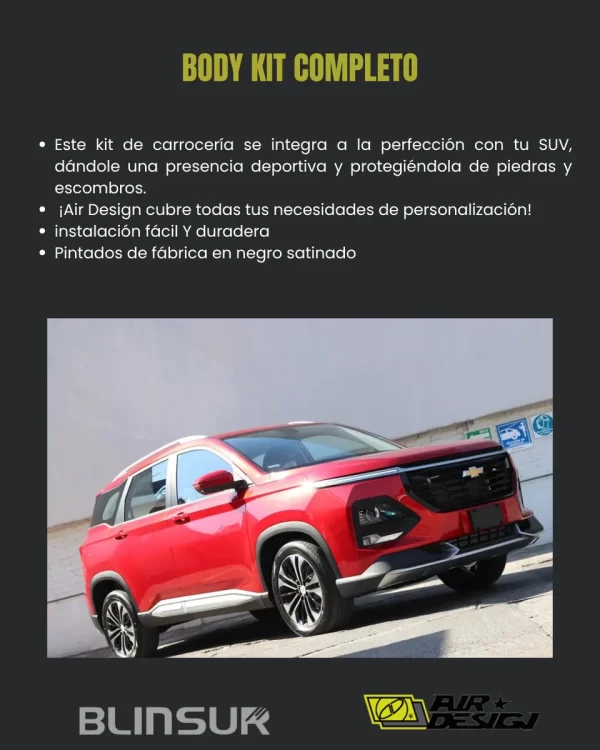 Body Kit Para Chevrolet Captiva 2021-2023 De Air Design