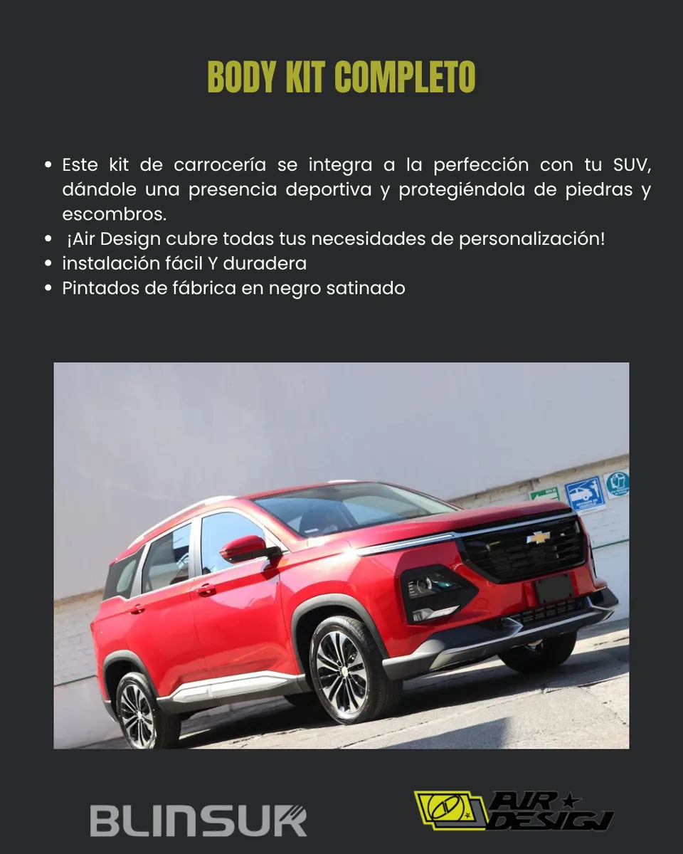 Body Kit Para Chevrolet Captiva 2021-2023 De Air Design - Image 2