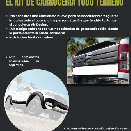 Kit Off Road Completo Ranger 2019 Air Design - Image 2
