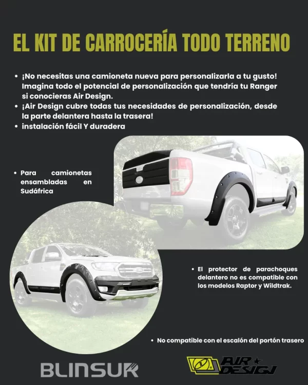 Kit Completo Off Road Ranger 2020 2022 Air Design