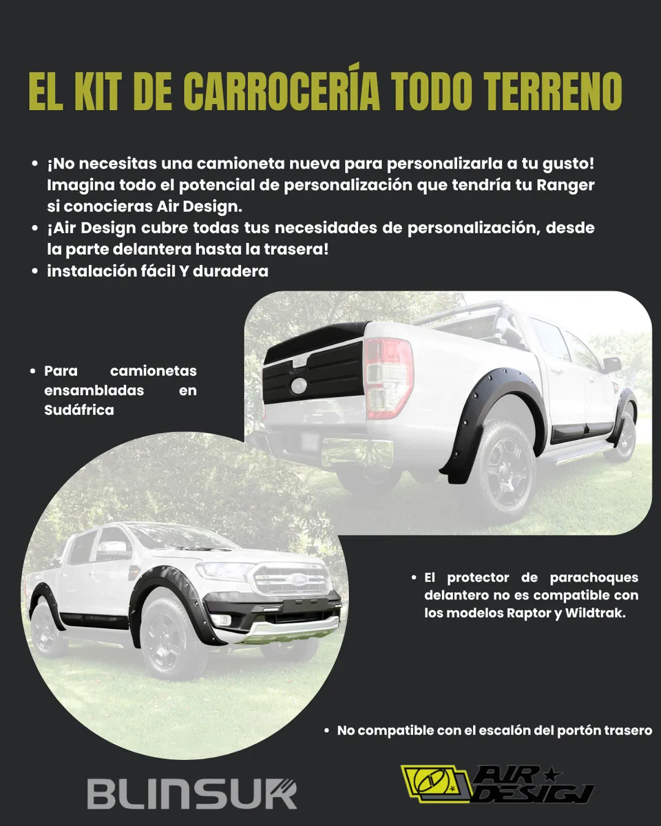 Kit Completo Off Road Ranger 2020 2022 Air Design - Image 2