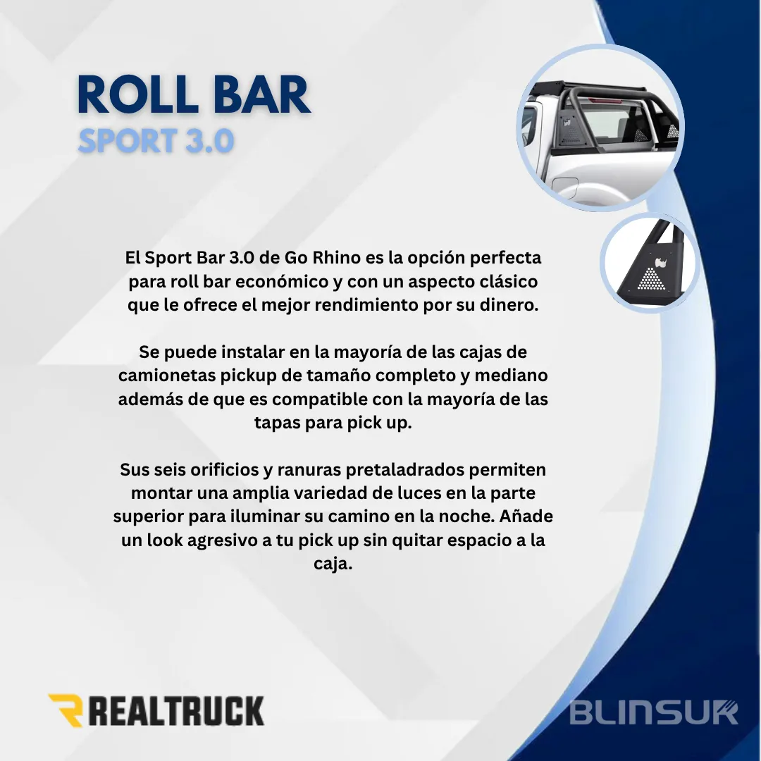 Roll Bar Go Rhino Sport Bar 3.0 Changan Hunter 2024 - Image 2