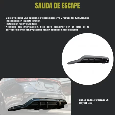 Difusor Trasero Air Design Kia Forte 2019 - 2021 - Image 2