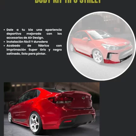 Body Kit Tipo Street Air Design Kia Rio Sedan 2018 - 2020 - Image 2