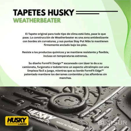 Tapetes Husky Uso Rudo Para Toyota Hilux 2016 - 2025 - Image 2