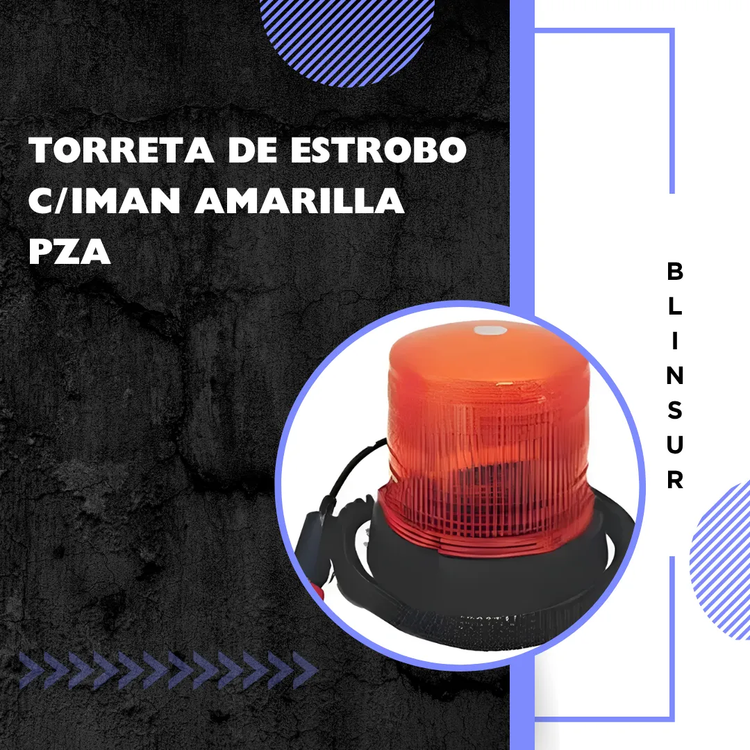 Torreta De Estrobo C/iman Amarilla Pza - Image 2