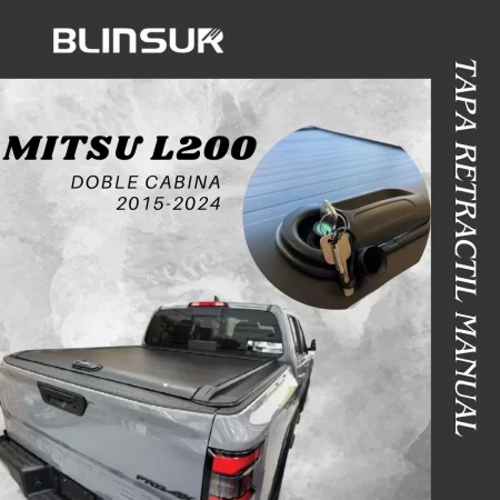 Tapa Cubre Batea Retractil Manual Mitsu L200 2015 2024 - Image 2