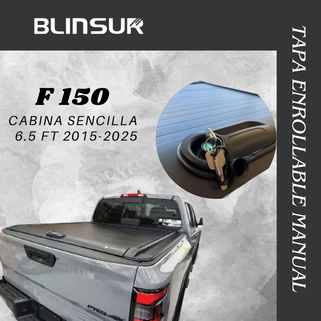 Tapa Cubre Batea Retractil Manual F 150 C Sencilla 2015-2025 - Image 2