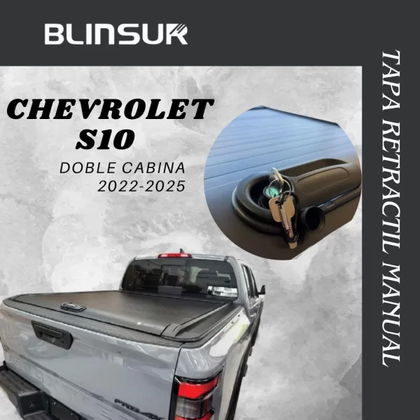 Tapa Cubre Batea Retractil Manual Chv S10 D Cabina 2022-2025