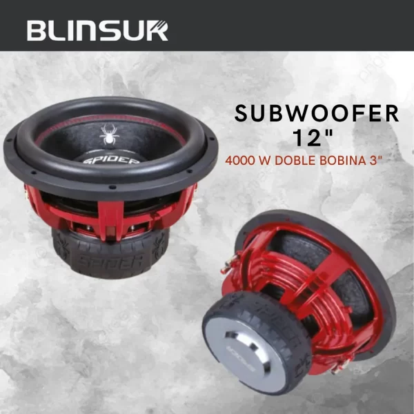 Subwoofer 12 Pulgadas Doble Bobina 4000w