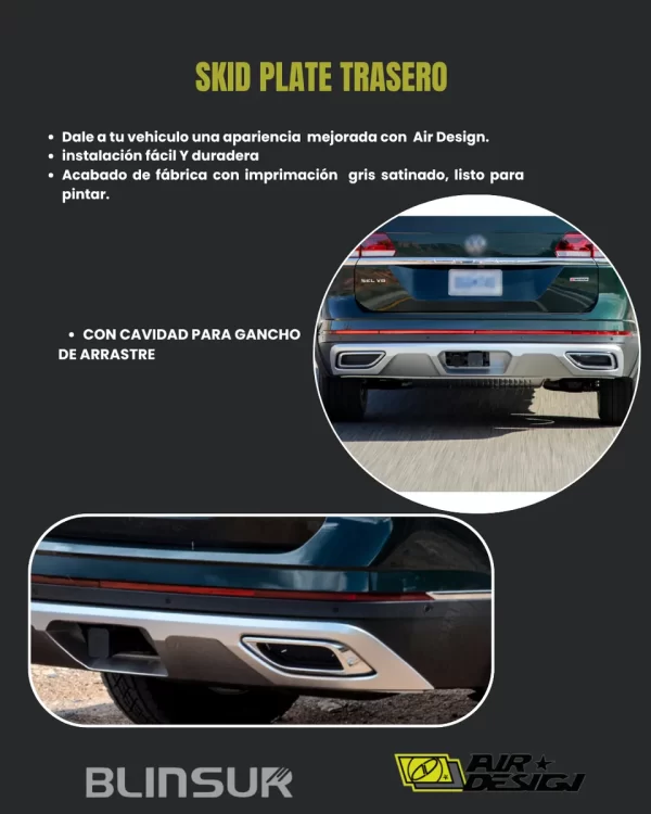 Skid Plate Trasero Atlas Pa1, Pa2 2021 2025