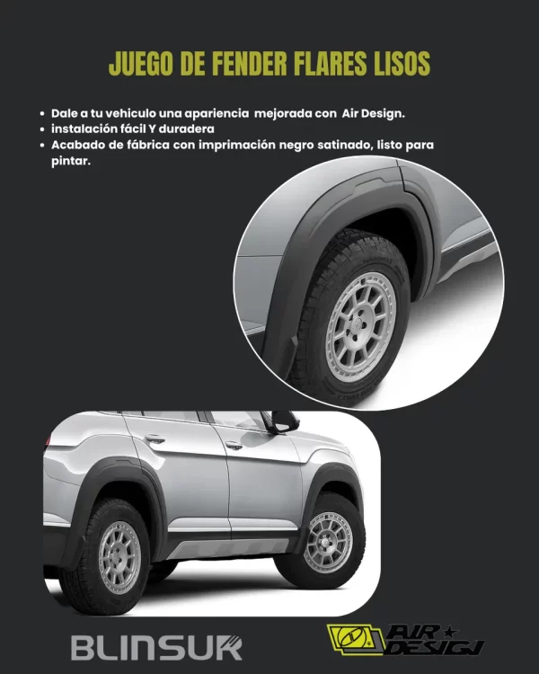 Juego De Cantoneras Lisas Volkswagen Atlas Pa2 2024-2025