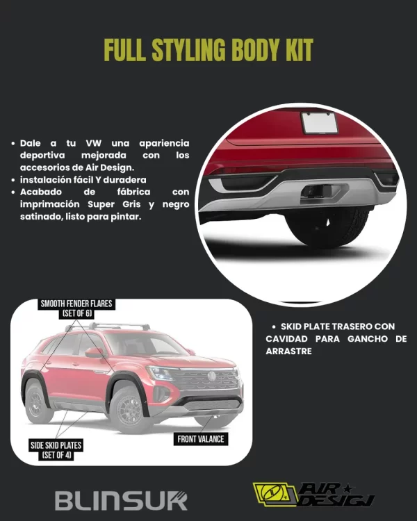 Body Kit Con Skid Plate Air Design Cross Sport 2024 2025