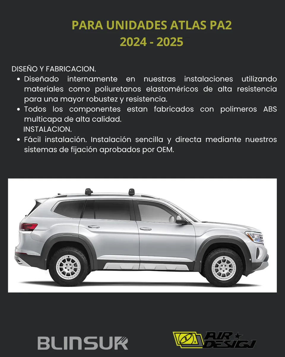 Body Kit Con Skid Plate Air Design Atlas Pa2 2024 2025 - Image 2