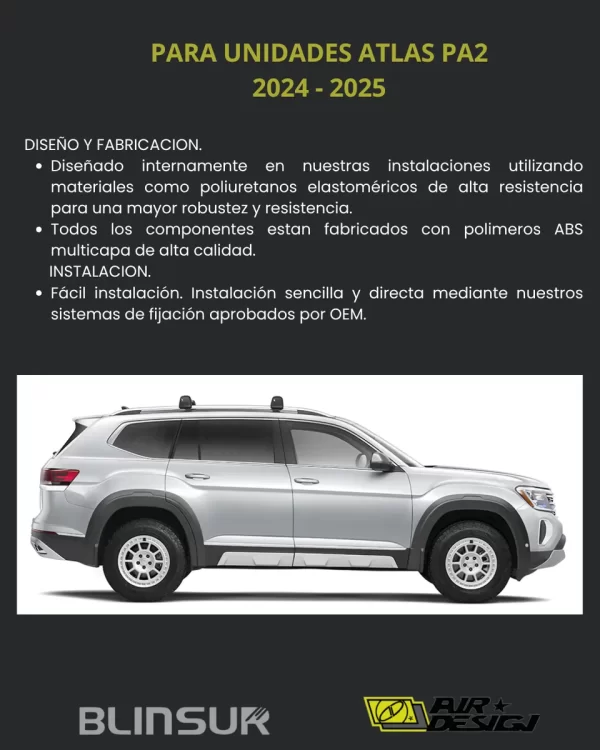 Body Kit Con Skid Plate Air Design Atlas Pa2 2024  2025