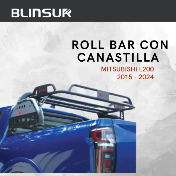 Roll Bar Cargo Con Canastilla Mitsubishi L200 2015 - 2024