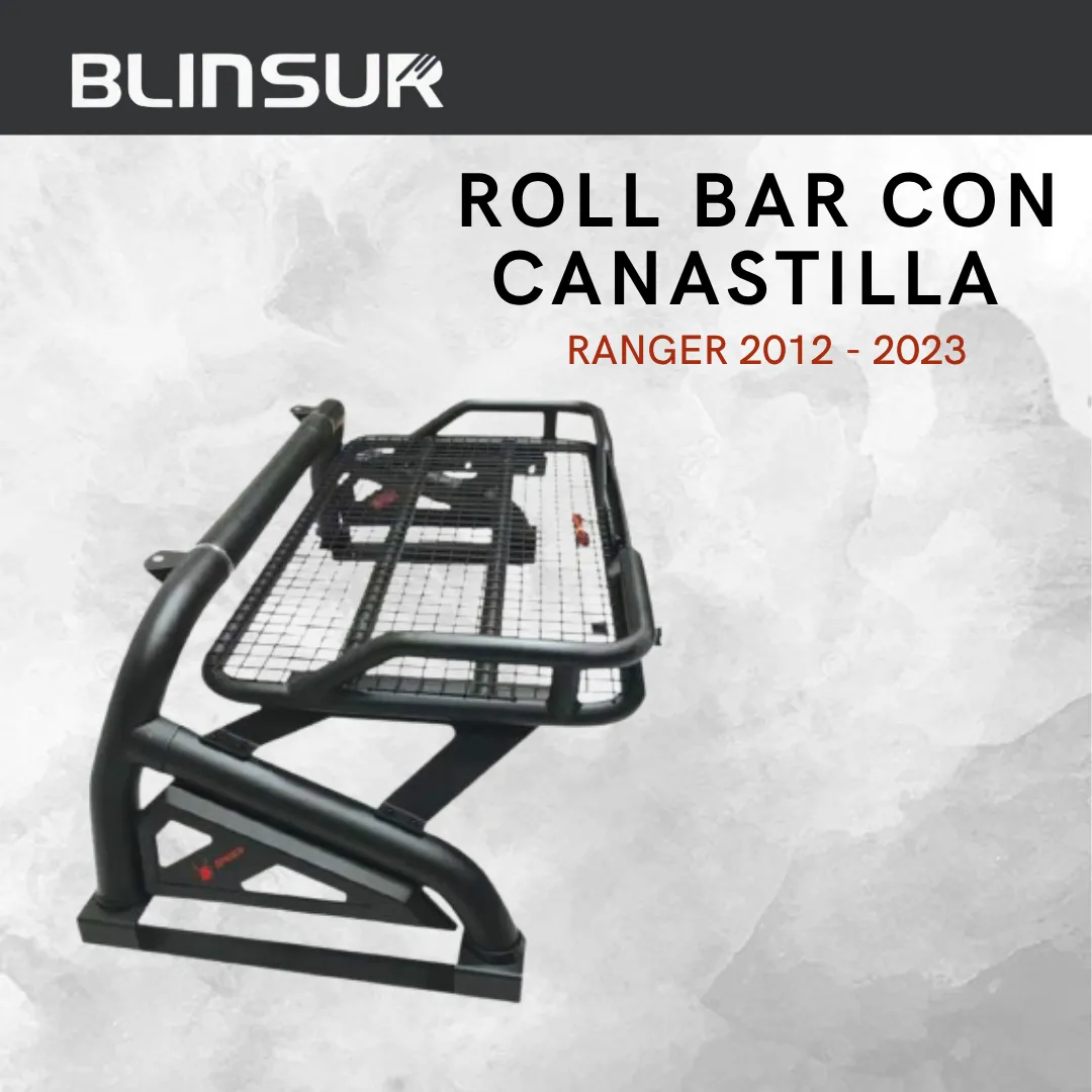 Roll Bar Con Canastilla Y Luz Stop Ranger 2012 2023 - Image 2