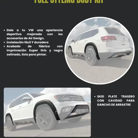 Body Kit Con Skid Plate Atlas Ph1 /teramont 2019 2020 - Image 2