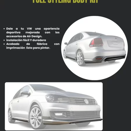Body Kit Con Alerón Bajo Perfil Air Design 2016  2018 - Image 2