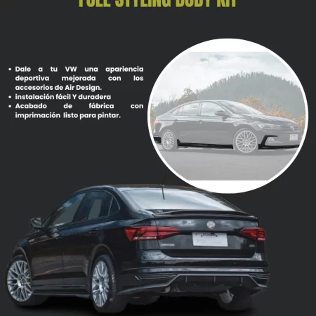 Body Kit Con Alerón De Alto Perfil Vw Virtus 2020 2022 - Image 2