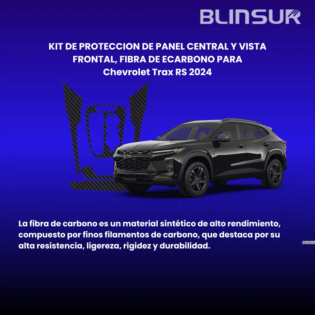 Calcomanías Chevrolet Trax Rs 2024 Fibra Carbono - Image 2