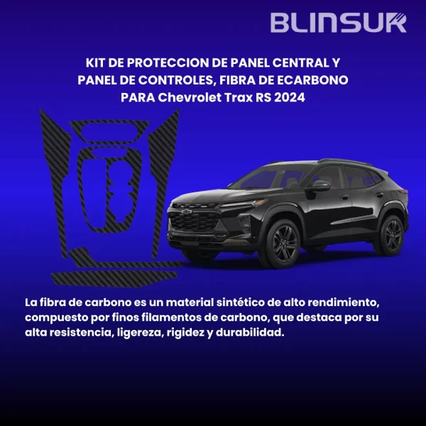 Calcomanías De Interior Chevrolet Trax Rs 2024 Fibra Carbono