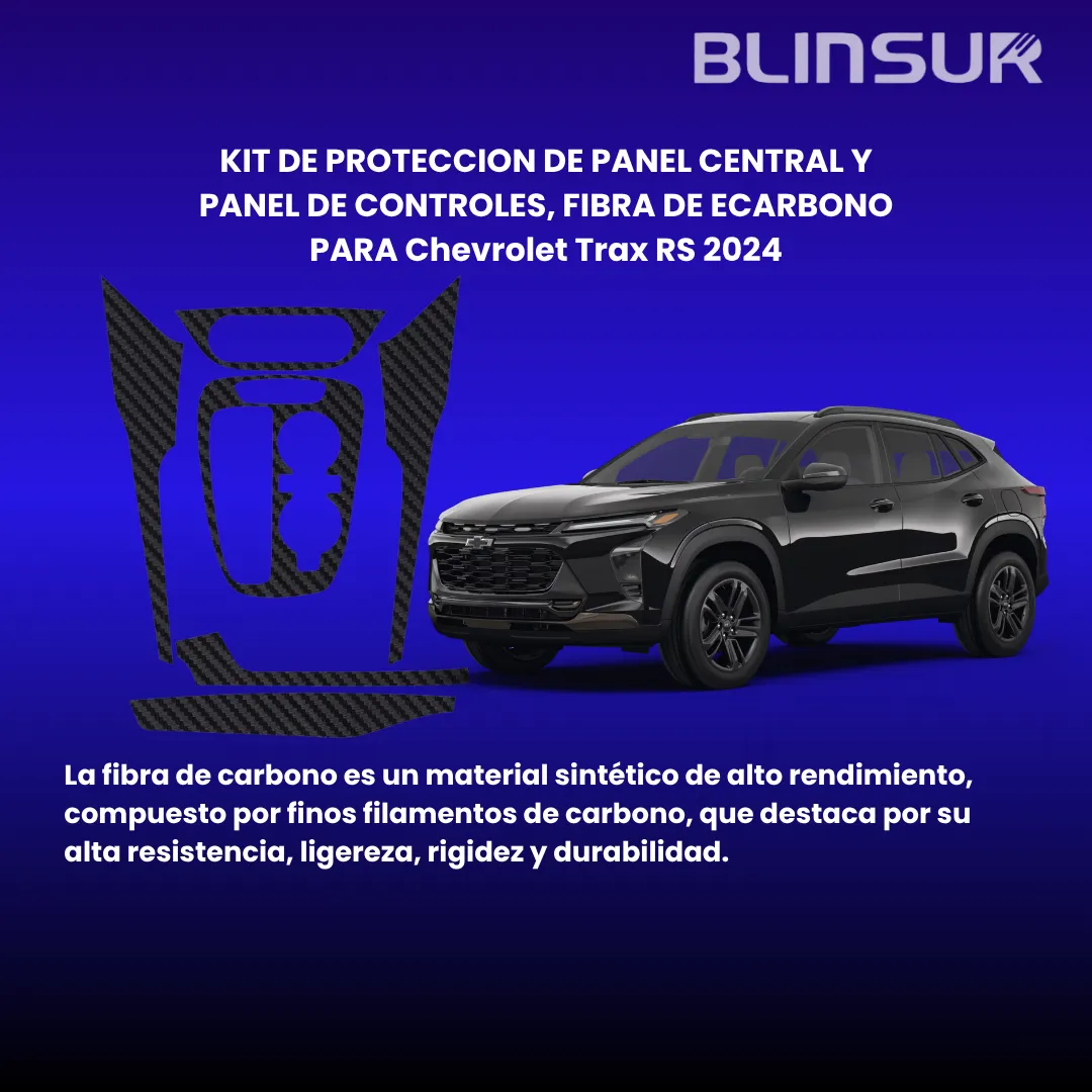 Calcomanías De Interior Chevrolet Trax Rs 2024 Fibra Carbono - Image 2