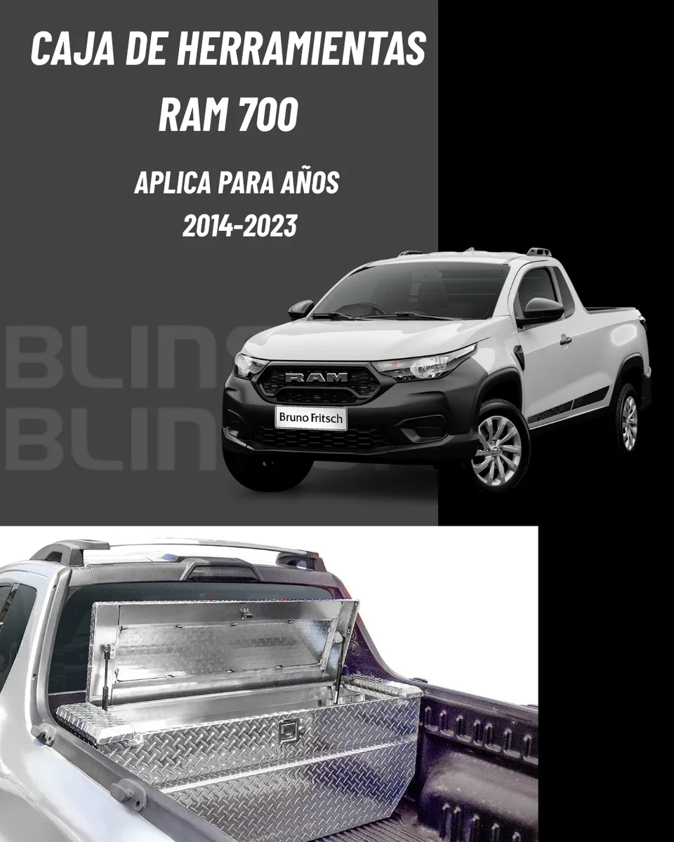 Caja Herrmientas Ram 700 2010-2024 C/laterales Fijos Cab/s - Image 2