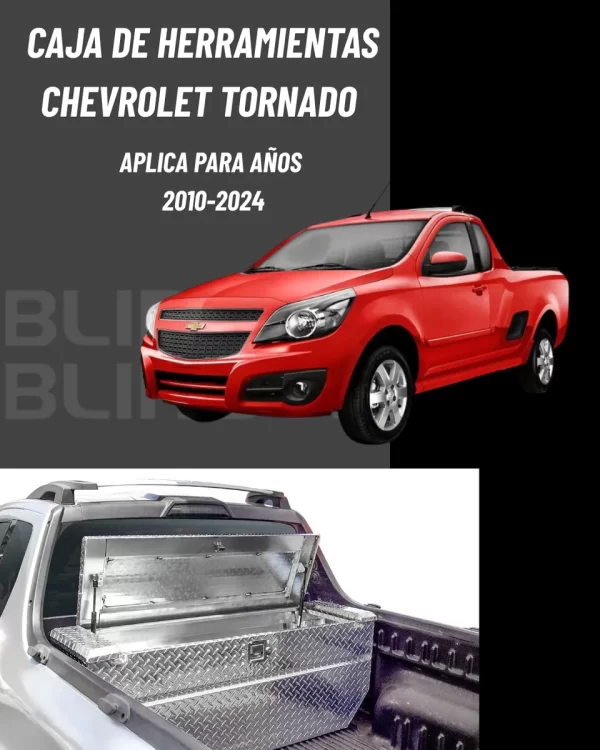 Caja Herrmientas Tornado 2010 - 2024 C/laterales Fijos Cab/s