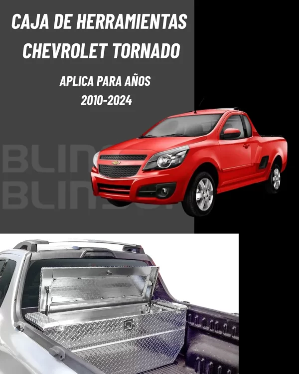 Caja Herrmientas Tornado 2010-2024 C/laterales Fijos Cab/s