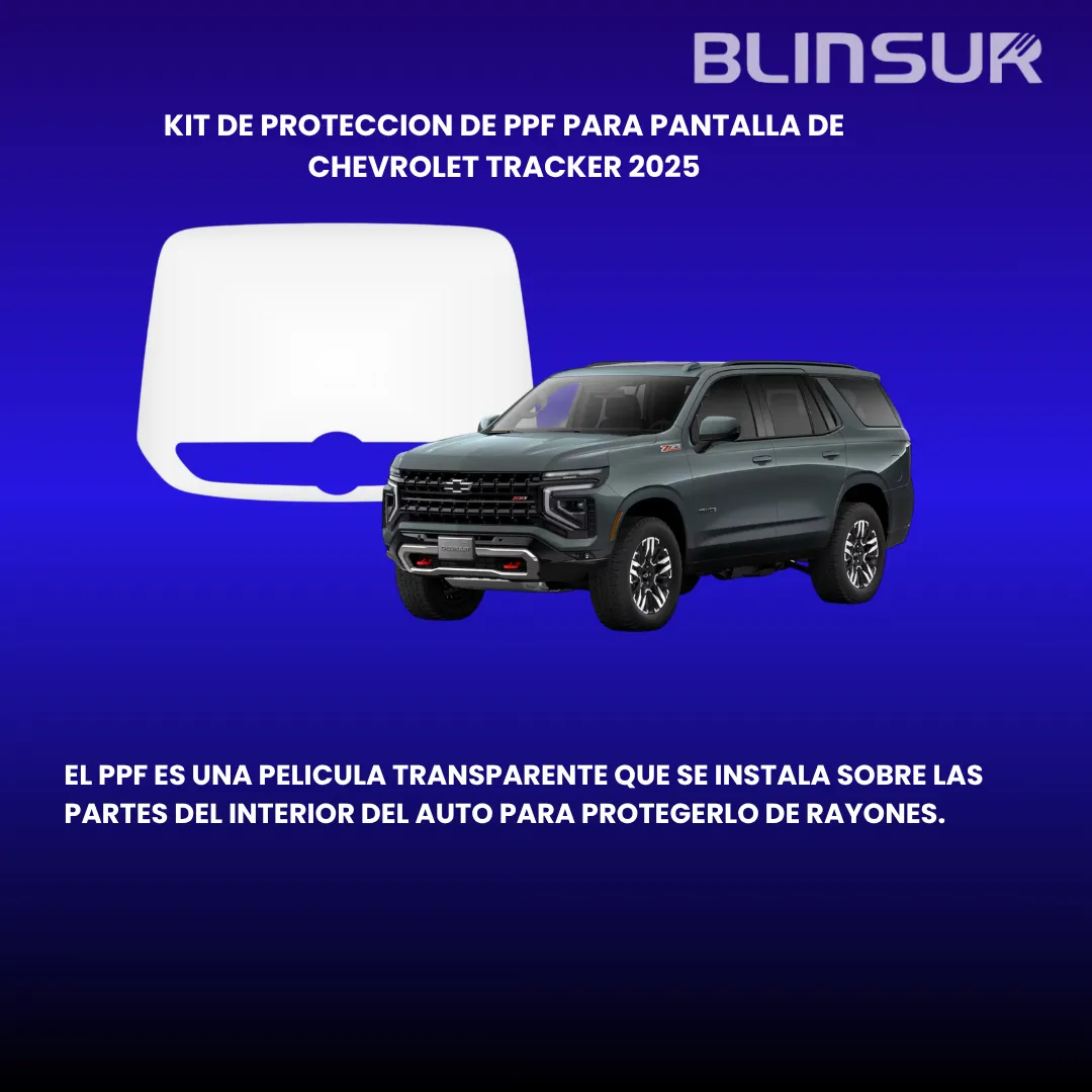 Proteccion Ppf Pantalla Chevrolet Tracker 2025 - Image 2