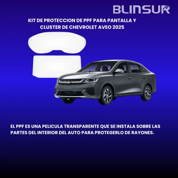 Proteccion Ppf Pantalla Y Cluster Chevrolet Aveo 2025
