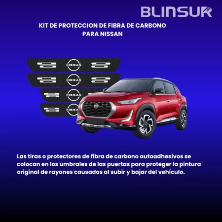 Proteccion De Estribos Fibra De Carbono Nissan Genericos - Image 2
