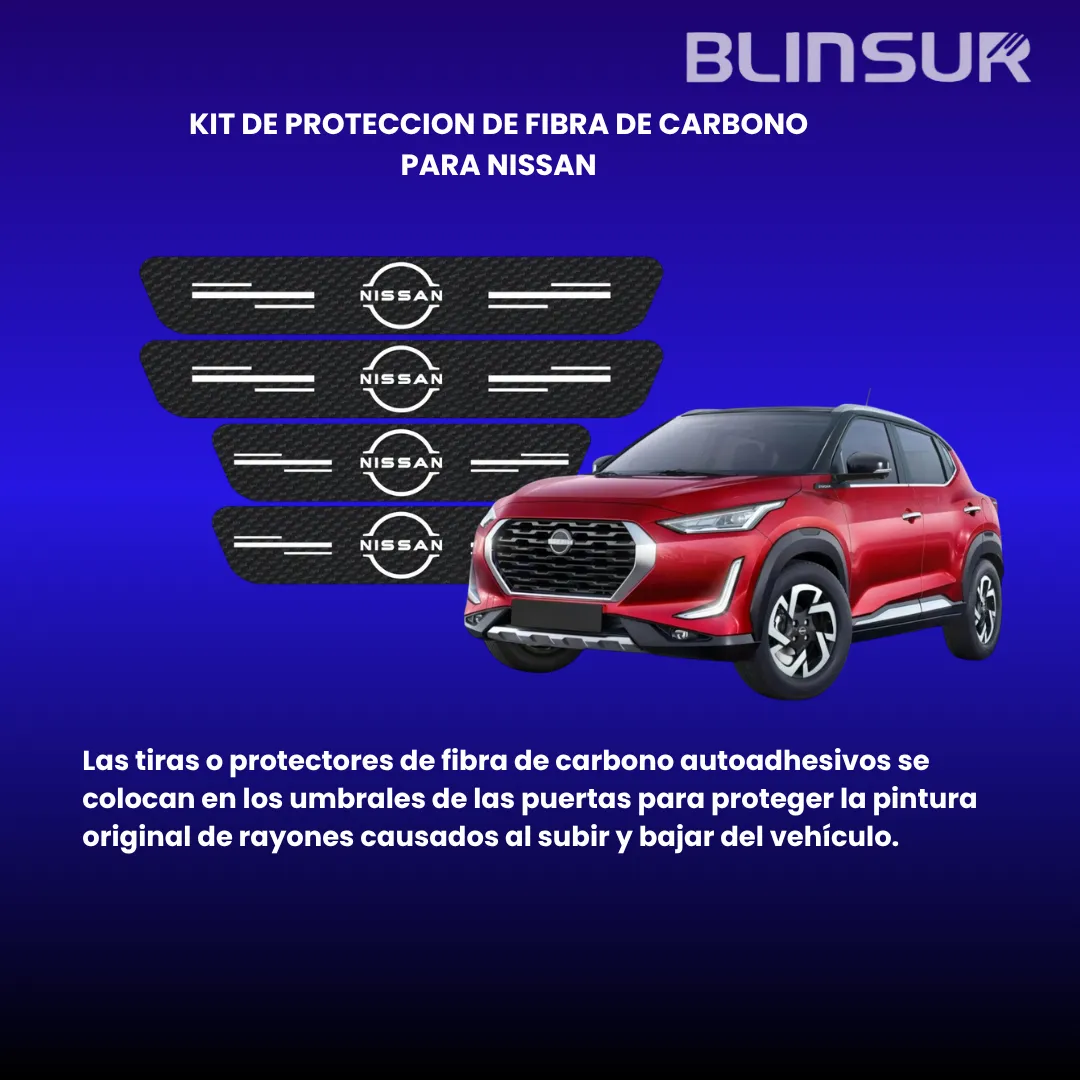 Proteccion De Estribos Fibra De Carbono Nissan Genericos 3 - Image 2