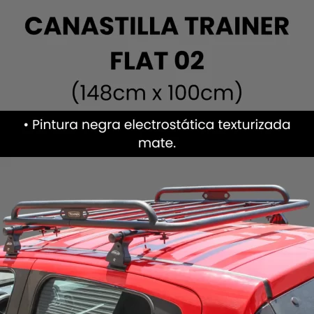 Canastilla Bronco Trainer Flat 02 148cm X 100cm Acero - Image 2