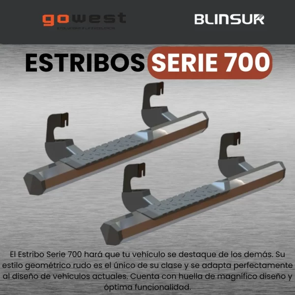 Estribos Serie 700 Cromados Jeep Jk 2007 - 2018 2 Puertas