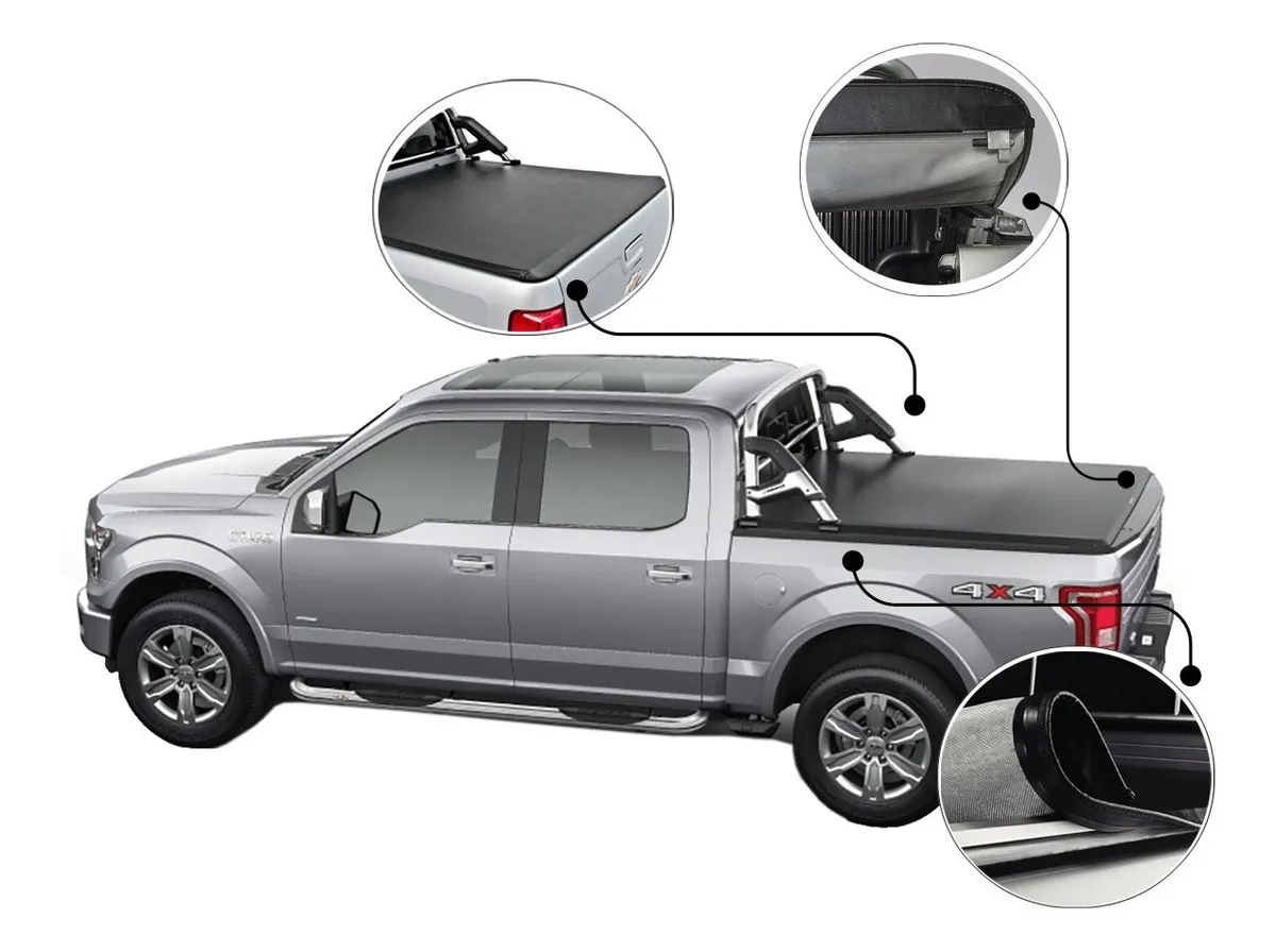 Tapa Cubre Batea Capota Lona Chevrolet 2008-2018 Doble Cab. - Image 2