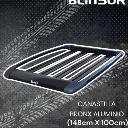 Canastilla Portaequipaje Bronx Aluminio Mediana 1m X 1.48m - Image 2
