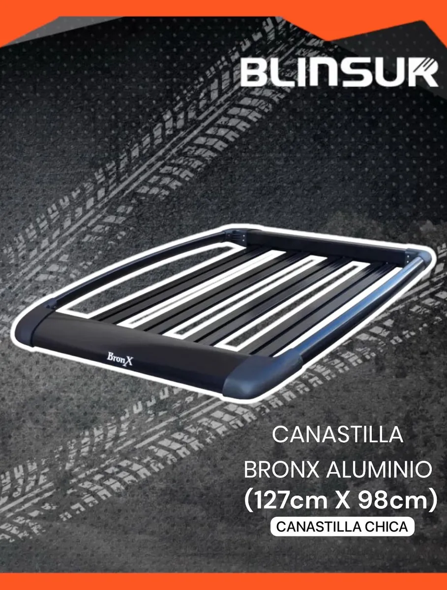 Canastilla Portaequipaje Bronx Aluminio Chica 98cm X 1.27m - Image 2