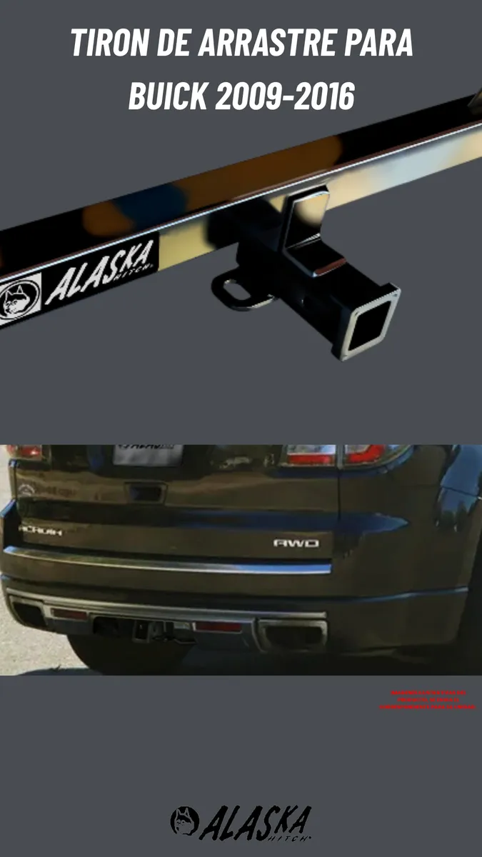 Tiron Jalon Arrastre Remolque Buick Enclave 2009-2016 Negro - Image 2