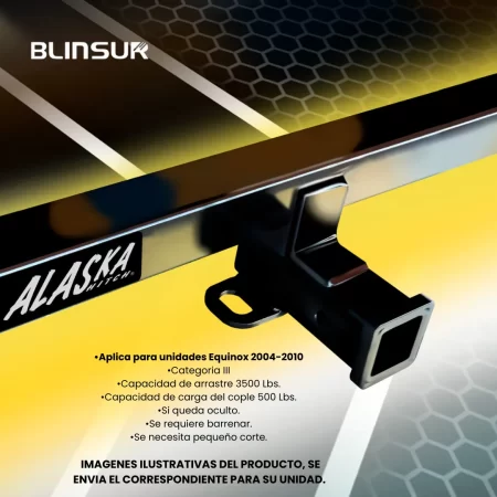 Tirón Jalón Arrastre Chevrolet Equinox 2004-2010 Negro - Image 2