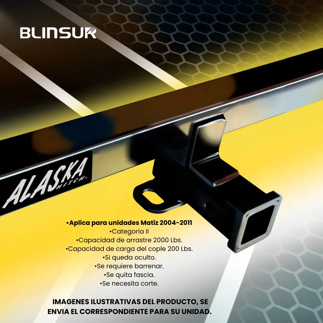 Tirón Jalón Arrastre Chevrolet Matiz 2004 - 2012 Negro - Image 2