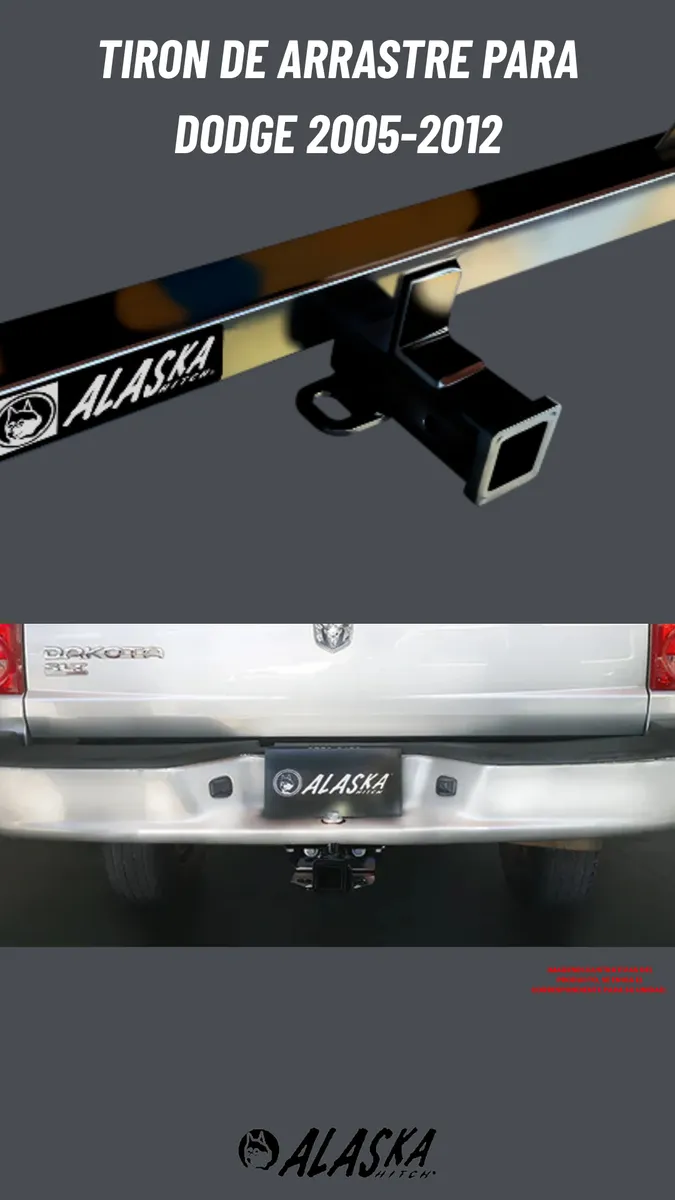 Tirón Arrastre Jalon Dodge Dakota 2005-2012 Negro De Calidad - Image 2