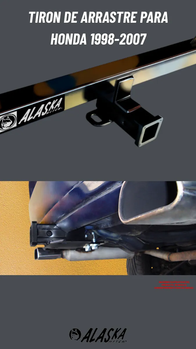 Tirón De Enganche Jalon Honda Accord 1998-2007 Negro - Image 2