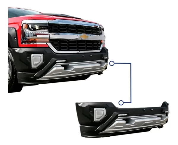 Bumper Delantero Con Led Airdesign Chevrolet Silverado 16-18