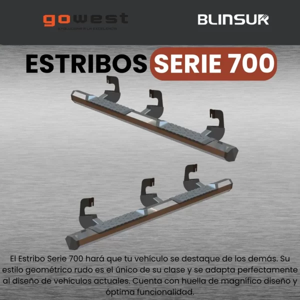 Estribos Serie 700 Cromados Jeep Jk 4 Puertas 2007 - 2018