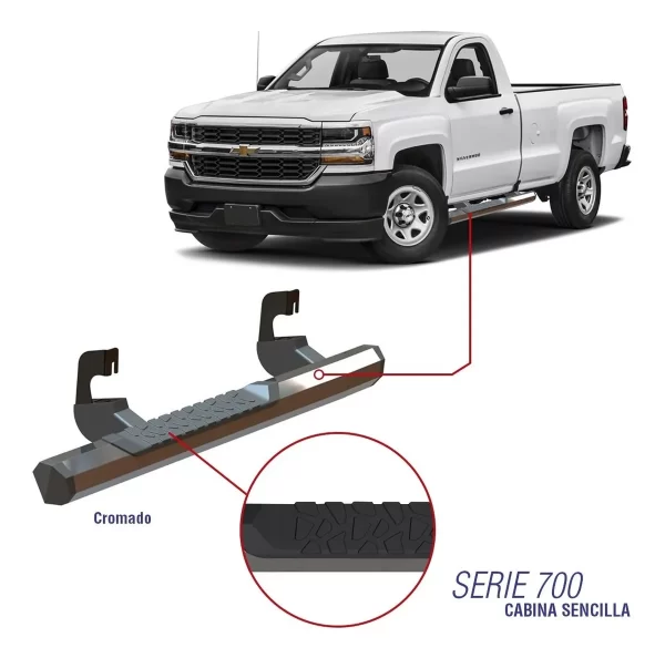 Juego De Estribos Serie 700 Ford F-150 2015-2019 Cab Sen Cro