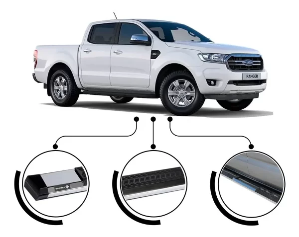 Estribo Ford F-150 Crew 2015-2020 Gowest S500 80/88 In Cromo