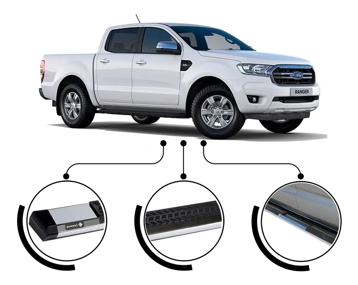 Estribo Ford F-150 Crew 2015-2020 Gowest S500 80/88 In Cromo - Image 2